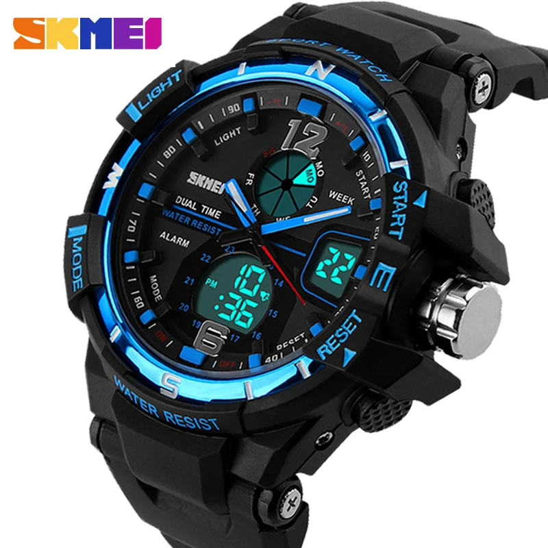 

2016 SKMEI G Style Fashion Digital-Watch Mens Sports Watches Army Military Wristwatch Erkek Saat Shock Resist Clock Quartz Watch