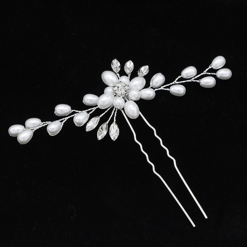 Bohemia Pearl Bride Hairpins Vintage Wedding Bride Pearl Flower Crystal Hair Pin Brides Maid Clip Side Comb White Pearl Bun 8cm
Bohemia Pearl Bride Hairpins Vintage Wedding Bride Pearl Flower Crystal Hair Pin Brides Maid Clip Side Comb White Pearl Bun 8cm
