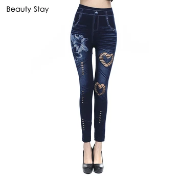 Beauty Stay Women Leggings High Waist One Size Cowboy Hollow Out Cotton Lily Printed Sexy Dark Blue Slin Girl Pants
Beauty Stay Women Leggings High Waist One Size Cowboy Hollow Out Cotton Lily Printed Sexy Dark Blue Slin Girl Pants