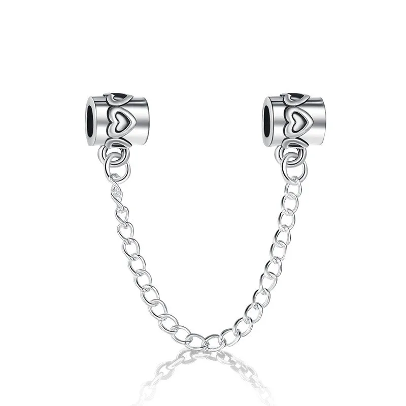 5PCS Wholesale Antique Silver Alloy Heart Safety Chain Beads Fit Pandora Bracelets DIY Jewelry For Women Diy Bead Stopper Charms
5PCS Wholesale Antique Silver Alloy Heart Safety Chain Beads Fit Pandora Bracelets DIY Jewelry For Women Diy Bead Stopper Charms