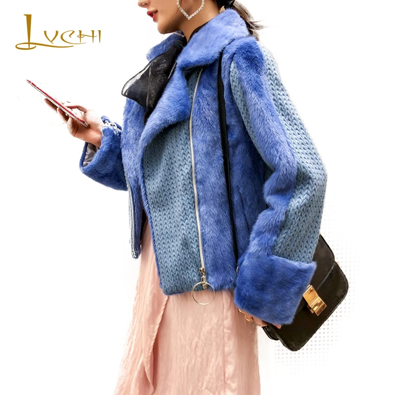 LVCHI 2019 Winter Import Mink Fur Coat Real Fur Coats Women Motor Style Long Sleeve Turn-Down Collar 7Color Short Mink Fur Coats
LVCHI 2019 Winter Import Mink Fur Coat Real Fur Coats Women Motor Style Long Sleeve Turn-Down Collar 7Color Short Mink Fur Coats