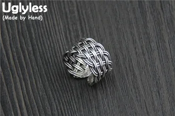 Uglyless Real S 999 Silver Fine Jewelry for Women Vintage Ethnic Weave Texture Handmade Twisted Rings Exaggerated Wide Open Ring
Uglyless Real S 999 Silver Fine Jewelry for Women Vintage Ethnic Weave Texture Handmade Twisted Rings Exaggerated Wide Open Ring