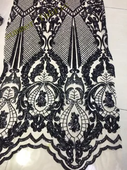 Mesh Sequins Fabric Latest Nigerian French Lace Wedding Fabric With Sequin Embroidery For Sewing
Mesh Sequins Fabric Latest Nigerian French Lace Wedding Fabric With Sequin Embroidery For Sewing
