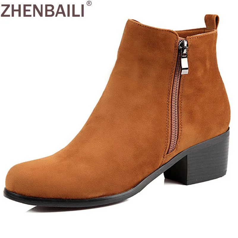 Winter Warm Short Plush Square High Heel Ankle Boots Autumn Fashion Faux Suede Nubuck Snow Boots Zipper Women Short Pumps
Winter Warm Short Plush Square High Heel Ankle Boots Autumn Fashion Faux Suede Nubuck Snow Boots Zipper Women Short Pumps