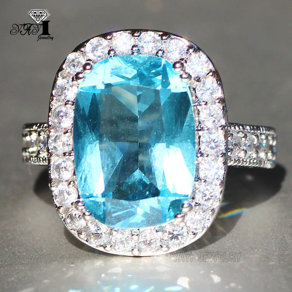 YaYI Jewelry Fashion Princess Cut 6.7 CT Blue Zircon Silver Color Engagement Rings wedding Rings Party Rings 656
YaYI Jewelry Fashion Princess Cut 6.7 CT Blue Zircon Silver Color Engagement Rings wedding Rings Party Rings 656