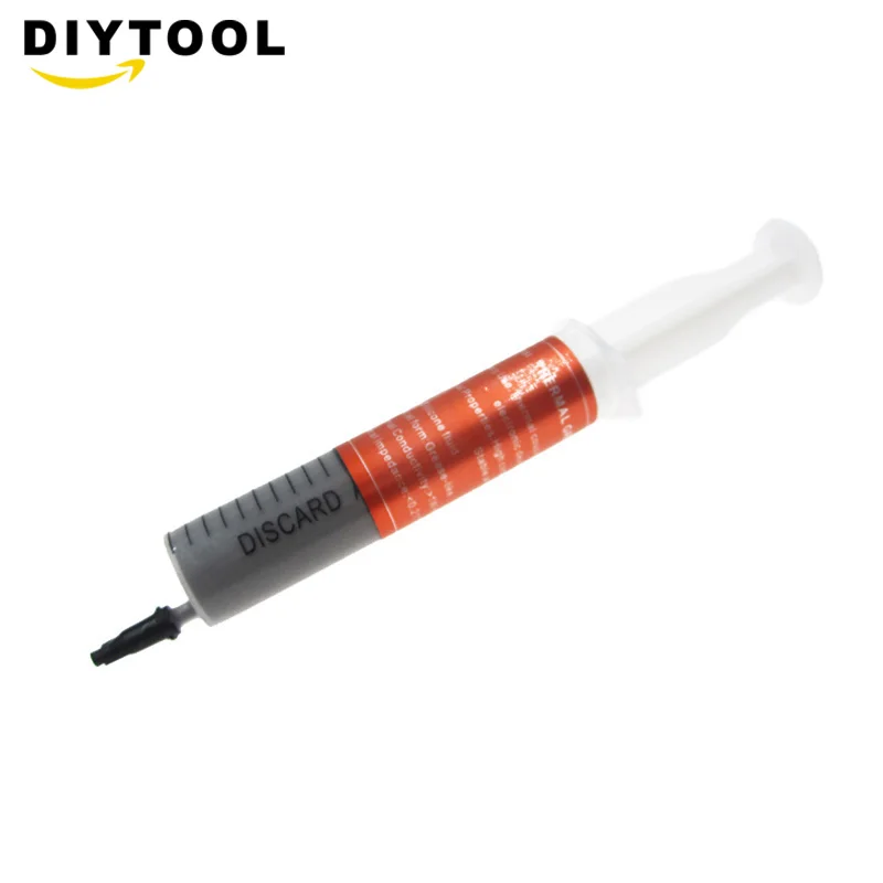 30g Grey Thermal Grease Paste Compound Silicone Conductive Heatsink Plaster for PC Computer CPU Heat Sink Chip
30g Grey Thermal Grease Paste Compound Silicone Conductive Heatsink Plaster for PC Computer CPU Heat Sink Chip
