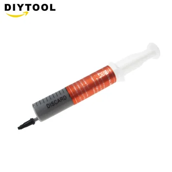 30g Grey Thermal Grease Paste Compound Silicone Conductive Heatsink Plaster for PC Computer CPU Heat Sink Chip
30g Grey Thermal Grease Paste Compound Silicone Conductive Heatsink Plaster for PC Computer CPU Heat Sink Chip