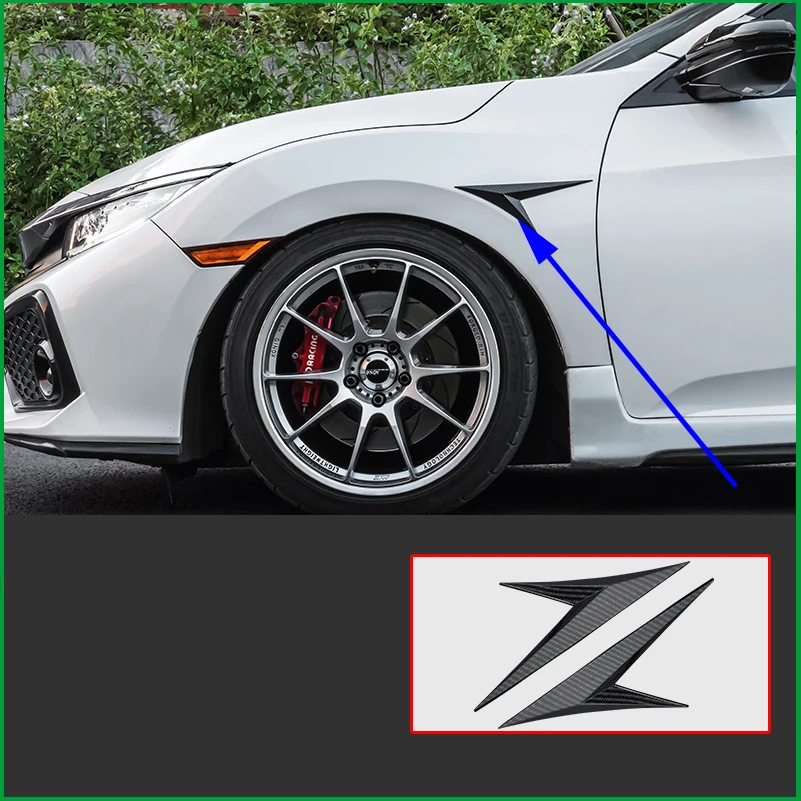 FOR Honda Civic 10th 2016 2017 2018 ABS Carbon Fiber Color Car Front Side Vent Fender Exterior Decoration Cover Sticker Trim
FOR Honda Civic 10th 2016 2017 2018 ABS Carbon Fiber Color Car Front Side Vent Fender Exterior Decoration Cover Sticker Trim