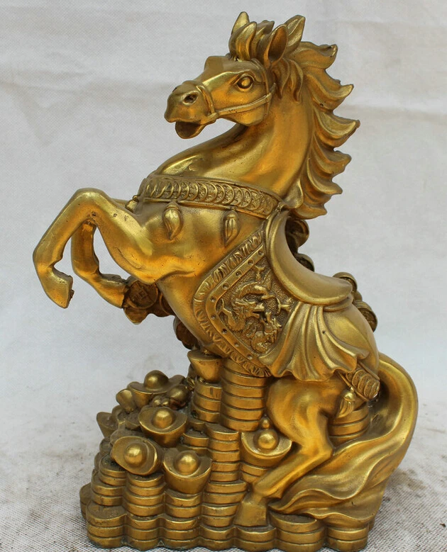 song voge gem S5760 11" Chinese Brass Wealth success Fengshui Zodiac Year Horse Statue sculpture
song voge gem S5760 11" Chinese Brass Wealth success Fengshui Zodiac Year Horse Statue sculpture