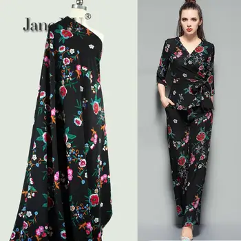 JaneYU Ethnic Style Embroidery Large Flower Printing Thickened Elastic Twill Chiffon Suit Pants Dress Fabric
JaneYU Ethnic Style Embroidery Large Flower Printing Thickened Elastic Twill Chiffon Suit Pants Dress Fabric