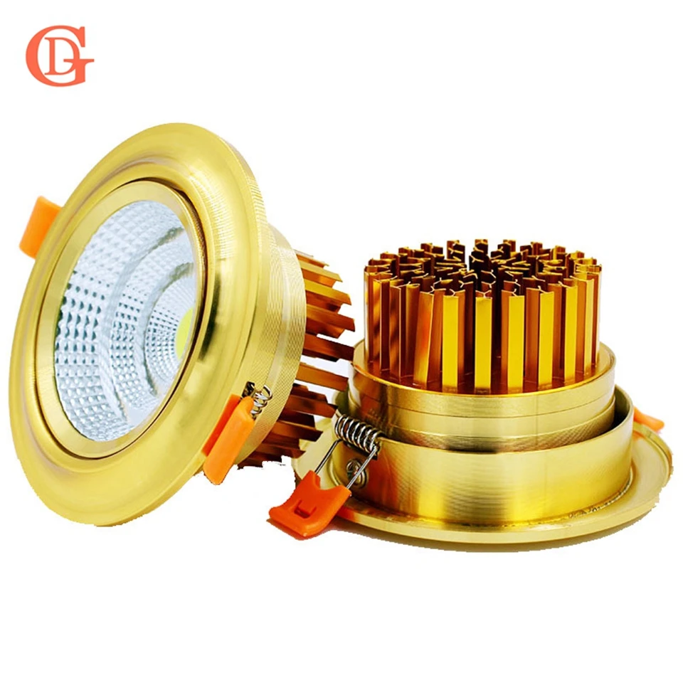 GD 10pc 3W 5W 7W 10W Recessed LED Downlight Dimmable 12W 15W 20W 24W Spot LED COB Downlights AC85-265V LED Spot W/ Gold or White
GD 10pc 3W 5W 7W 10W Recessed LED Downlight Dimmable 12W 15W 20W 24W Spot LED COB Downlights AC85-265V LED Spot W/ Gold or White