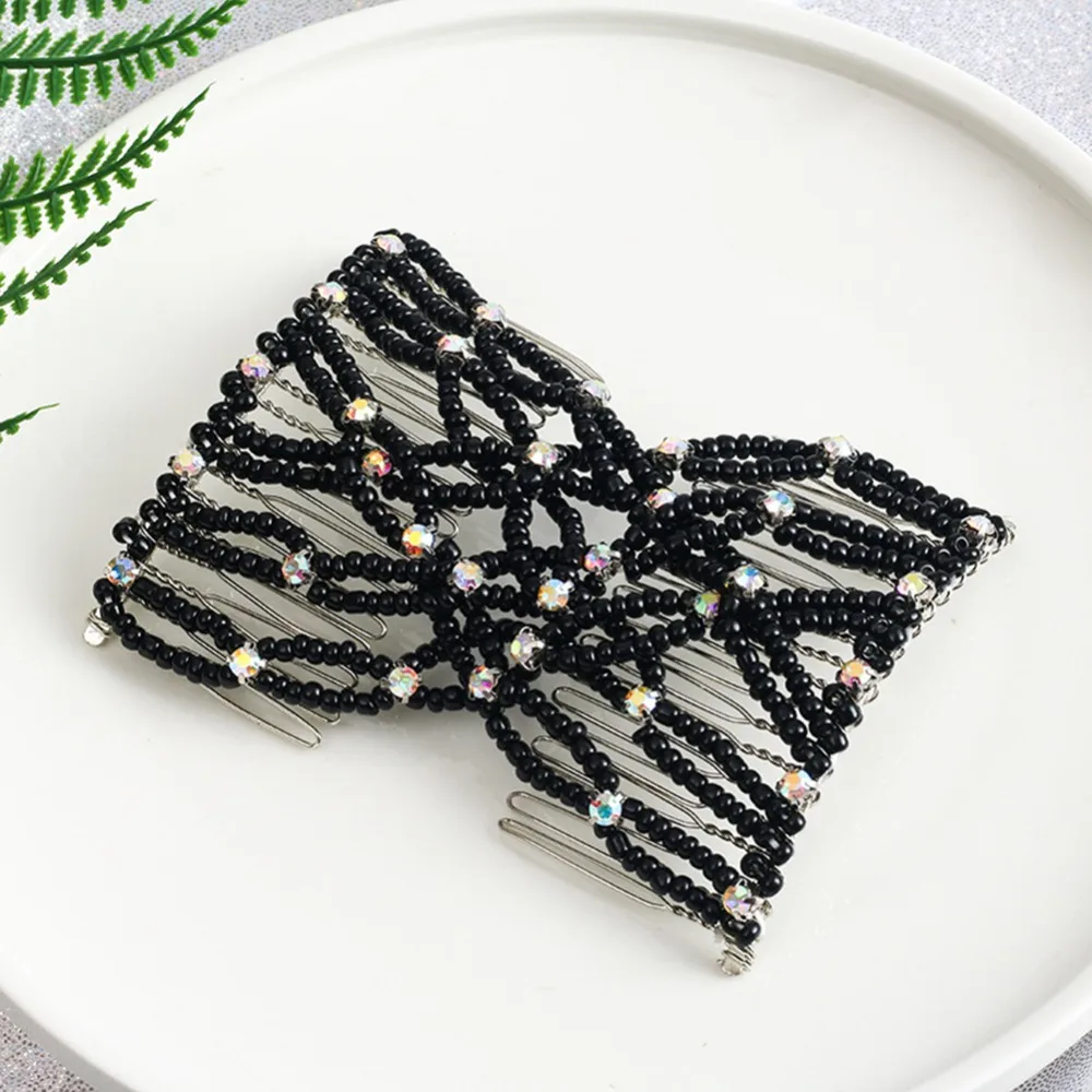 Lovef 1 pc Handmade Beaded Rhinestone EZ Combs 20 Tooth Stretchable Double Combs As Seen On TV - Black White Coffee and Grey
Lovef 1 pc Handmade Beaded Rhinestone EZ Combs 20 Tooth Stretchable Double Combs As Seen On TV - Black White Coffee and Grey