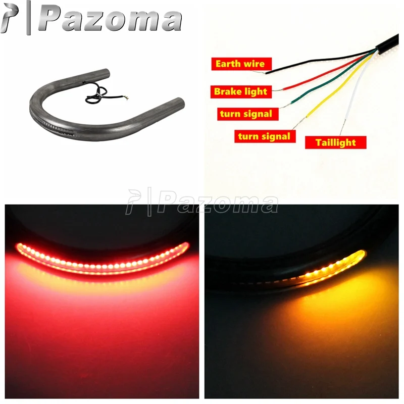Motorcycle 1" Tube Seat Loop Rear Frame Hoop with LED Brake Turn Signal Tail Light Cafe Racer for Honda CB Yamaha XS Suzuki GS
Motorcycle 1" Tube Seat Loop Rear Frame Hoop with LED Brake Turn Signal Tail Light Cafe Racer for Honda CB Yamaha XS Suzuki GS
