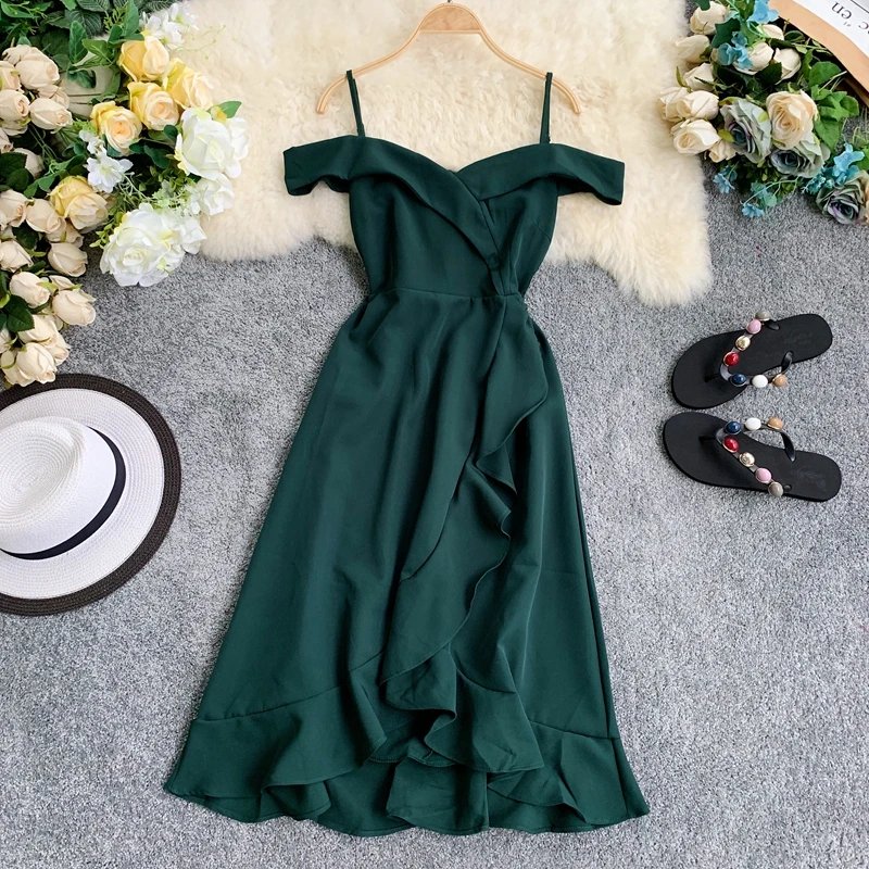 vestidos verano 2019 summer ladies dresses woman party night off shoulder temperament belt waist irregular midi ruffle dress
vestidos verano 2019 summer ladies dresses woman party night off shoulder temperament belt waist irregular midi ruffle dress