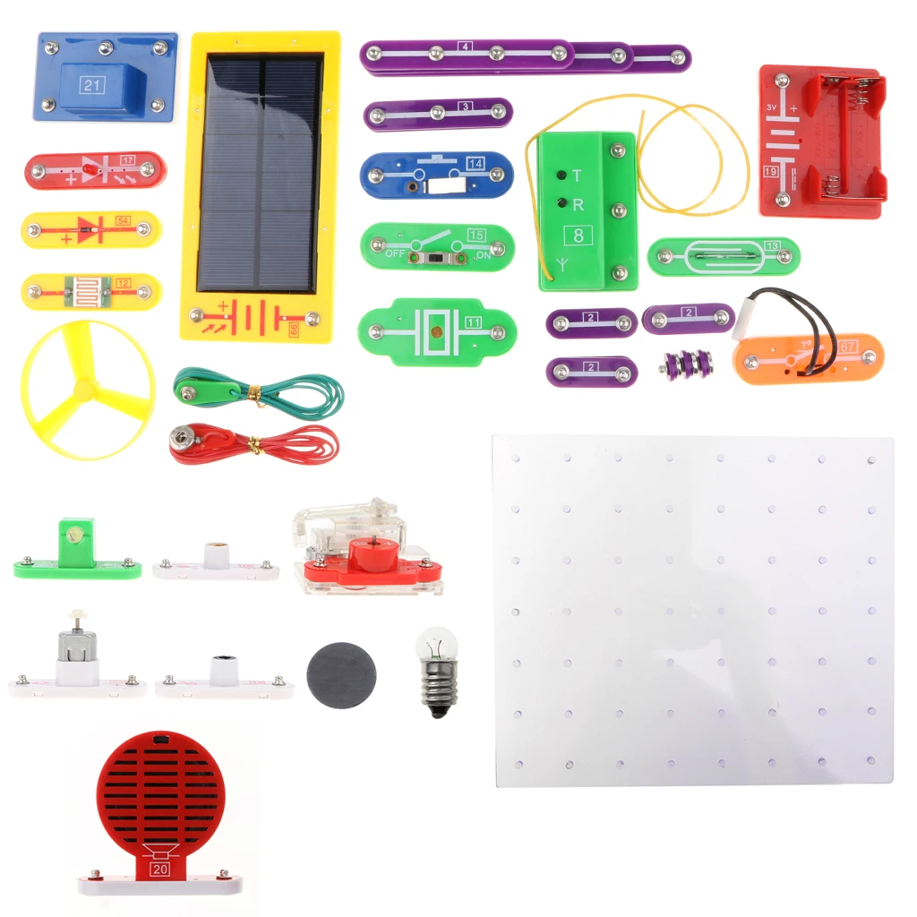 1000-in-1 38pcs DIY Electronics Learning Kits Electricity Magnetism Experiment Building Blocks Project Educational Toy -W-688
1000-in-1 38pcs DIY Electronics Learning Kits Electricity Magnetism Experiment Building Blocks Project Educational Toy -W-688