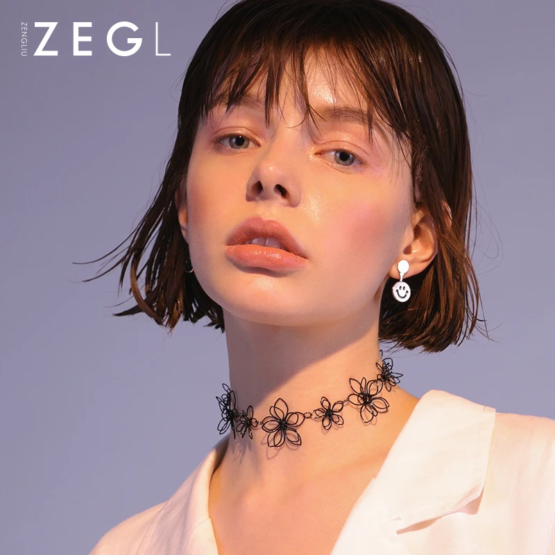 ZEGL neck jewelry neck strap clavicle chain for women choker necklace simple wild flower collar
ZEGL neck jewelry neck strap clavicle chain for women choker necklace simple wild flower collar