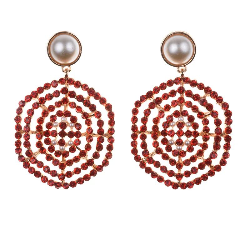 JERPVTE New Big Circle Crystal Statement Earrings For Women Long Similated Pearl Drop Earrings Wedding Jewelry Wholesale
JERPVTE New Big Circle Crystal Statement Earrings For Women Long Similated Pearl Drop Earrings Wedding Jewelry Wholesale