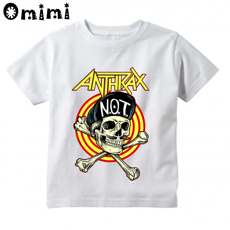 Children Rock Metal Anthrax Music Band Fashion Design Tops Boys/Girls Casual T Shirt Kids Cool White T-Shirt
Children Rock Metal Anthrax Music Band Fashion Design Tops Boys/Girls Casual T Shirt Kids Cool White T-Shirt