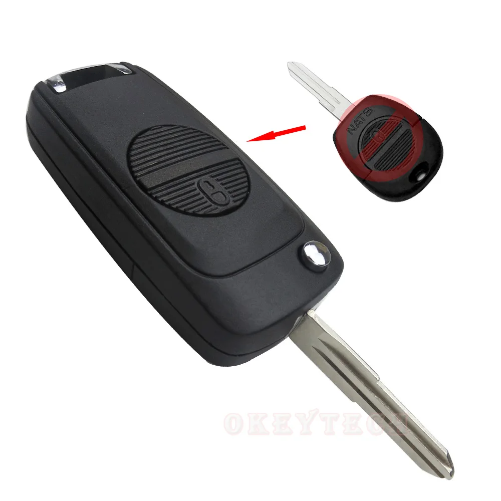 OkeyTech Modified Flip Folding Car Key Fob Case 2 Buttons For Nissan Almera Primera X-Trail with A32 Blanks Blade Flip Key Shell
OkeyTech Modified Flip Folding Car Key Fob Case 2 Buttons For Nissan Almera Primera X-Trail with A32 Blanks Blade Flip Key Shell