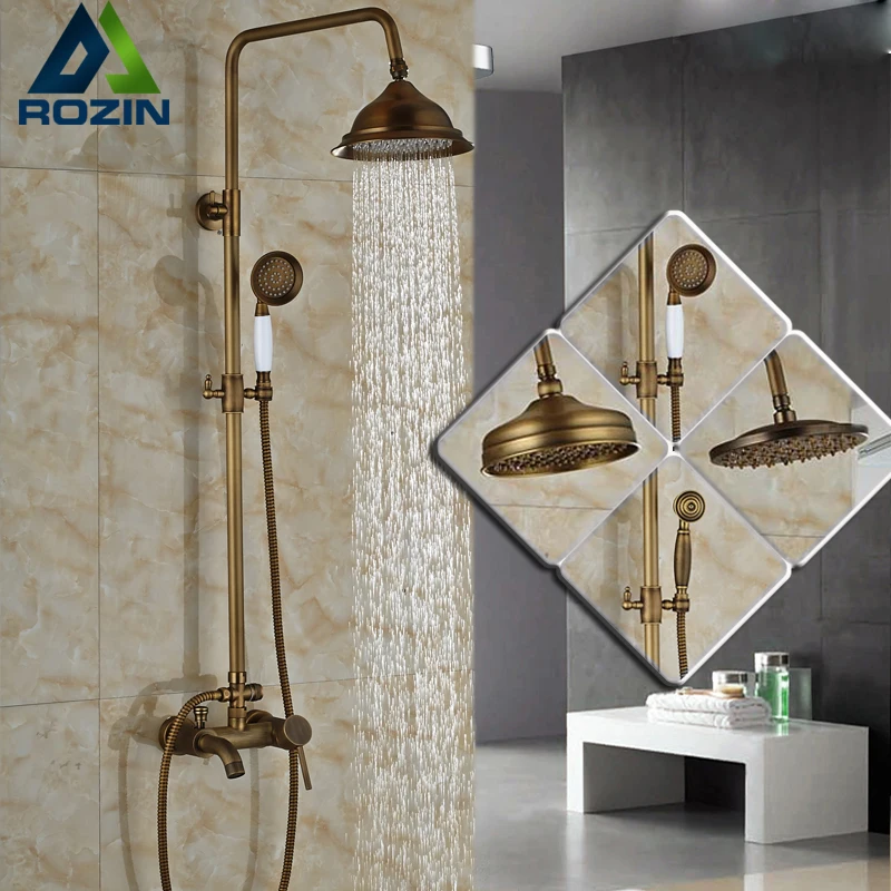 Bathroom Single Handle Bath Shower Mixer Faucet Wall Mount 8 Rainfall Exposed Shower Mixer Height Bathroom Single Handle Bath Shower Mixer Faucet Wall Mount 8 Rainfall Exposed Shower Mixer Height