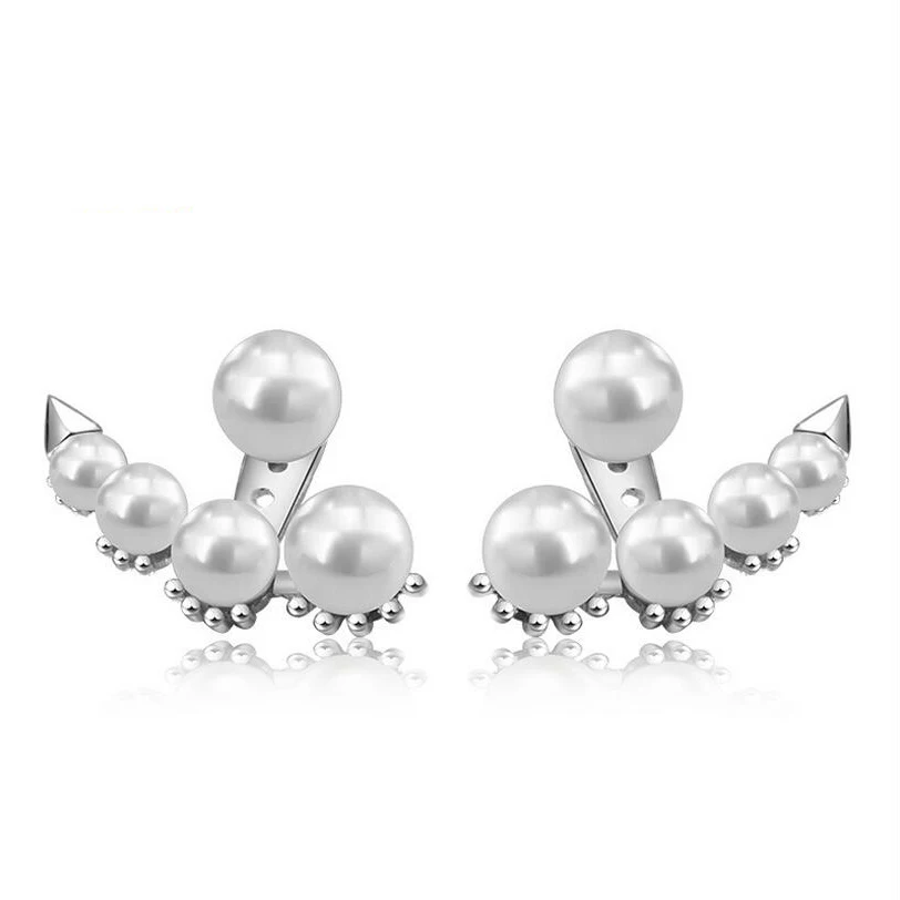Stud Earrings for Women Crystal Imitation Pearl Stud Earrings Front Back Mounting Jewelry Zircon Pearl Crystal Flower
Stud Earrings for Women Crystal Imitation Pearl Stud Earrings Front Back Mounting Jewelry Zircon Pearl Crystal Flower