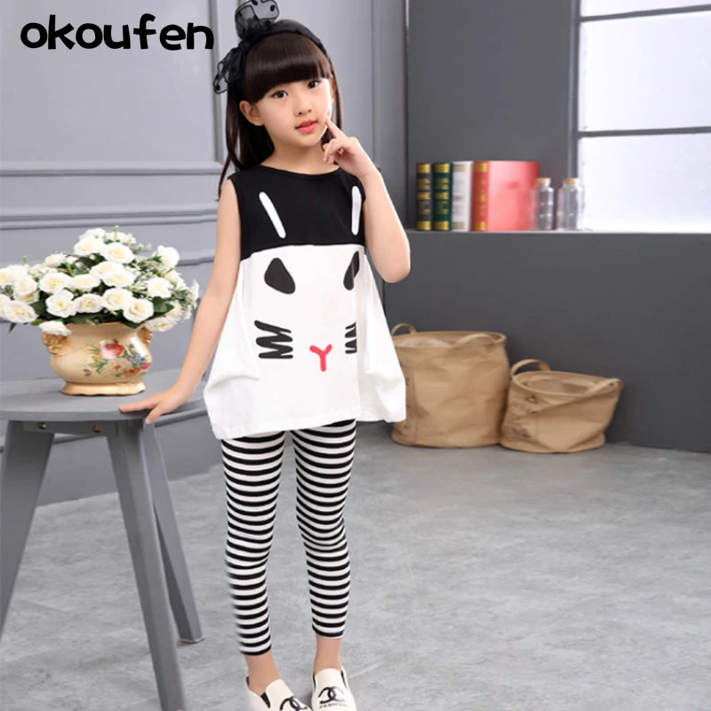 okoufen 2018 baby girl clothes body suit summer girl cartoon shirt +Zebra stripes pants suit children kids clothing sets
okoufen 2018 baby girl clothes body suit summer girl cartoon shirt +Zebra stripes pants suit children kids clothing sets