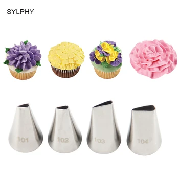 SYLPHY 4pcs Cake Cream Decorating Tips Stainless Steel Piping Pastry Nozzle Tools
SYLPHY 4pcs Cake Cream Decorating Tips Stainless Steel Piping Pastry Nozzle Tools