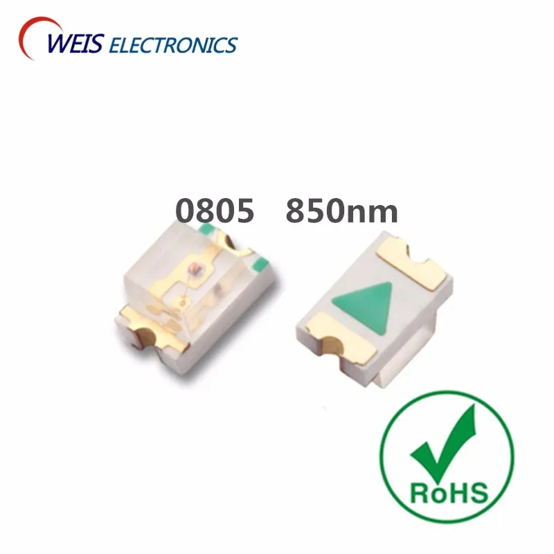 1000PCS 0805 2012 2.0*1.2mm 850nm SMD infrared lamp IR LED 1.3-1.5V 18-20mW remote controls Light beads wholesaleFree shipping
1000PCS 0805 2012 2.0*1.2mm 850nm SMD infrared lamp IR LED 1.3-1.5V 18-20mW remote controls Light beads wholesaleFree shipping