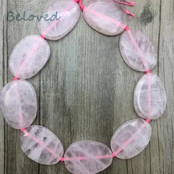Smooth Oval Rose Quartzs Slice Stone Beads, Raw Pink Crystal Quartz Slab Pendant Beads For Jewelry Making, BG18257 
Smooth Oval Rose Quartzs Slice Stone Beads, Raw Pink Crystal Quartz Slab Pendant Beads For Jewelry Making, BG18257
