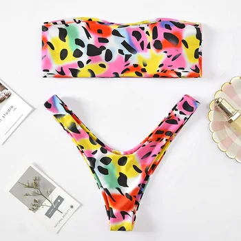 Reneecho Bikini 2019 Women Low Waist Tube Beachwear For Summer Floral Print Strapless Swimming Suit Two Pieces Set
Reneecho Bikini 2019 Women Low Waist Tube Beachwear For Summer Floral Print Strapless Swimming Suit Two Pieces Set