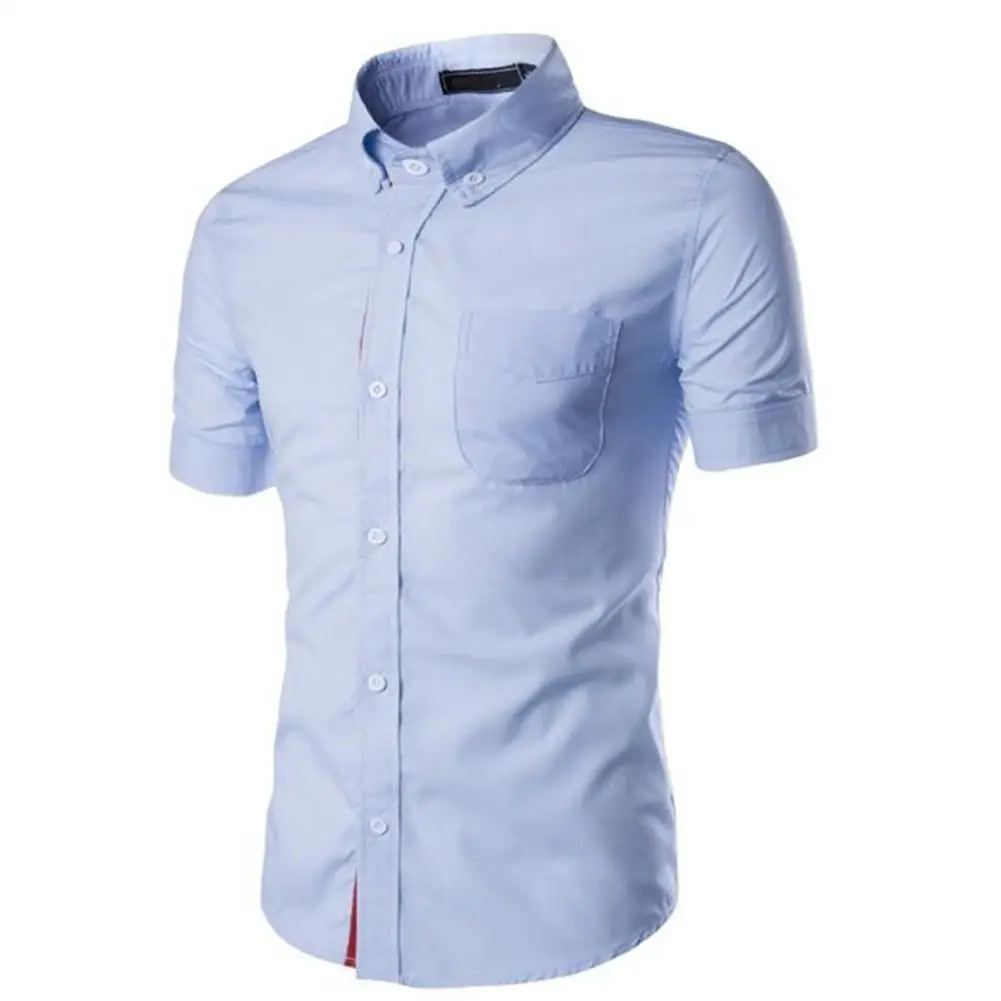 Yfashion Men Fashion Simple Cotton Shirt Short Sleeves Tops Comfortable High Quality Simple Tops Shirt Short 2019
Yfashion Men Fashion Simple Cotton Shirt Short Sleeves Tops Comfortable High Quality Simple Tops Shirt Short 2019