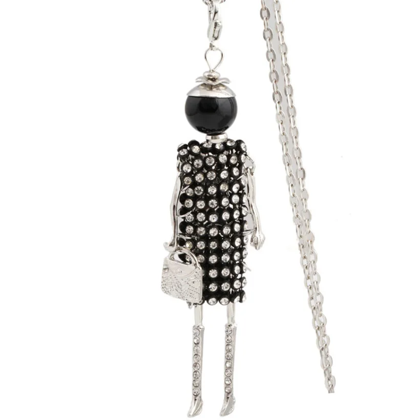 YLWHJJ new women long chain necklace fashion black doll Pendant baby lovely hot Girls Rhinestones Statement jewelry brand
YLWHJJ new women long chain necklace fashion black doll Pendant baby lovely hot Girls Rhinestones Statement jewelry brand