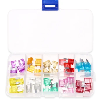50 PCS Standard Mini Automobile Blade Fuse 3-40 AMP Kit Using For Small-sized Car With Box
50 PCS Standard Mini Automobile Blade Fuse 3-40 AMP Kit Using For Small-sized Car With Box