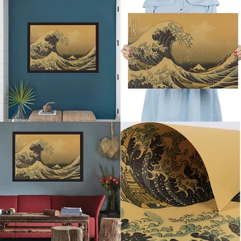 The Waves Surging Retro Kraft Retro Poster Vintage Posters Kraft Paper Decorative Wall Sticker Home Decoration
The Waves Surging Retro Kraft Retro Poster Vintage Posters Kraft Paper Decorative Wall Sticker Home Decoration