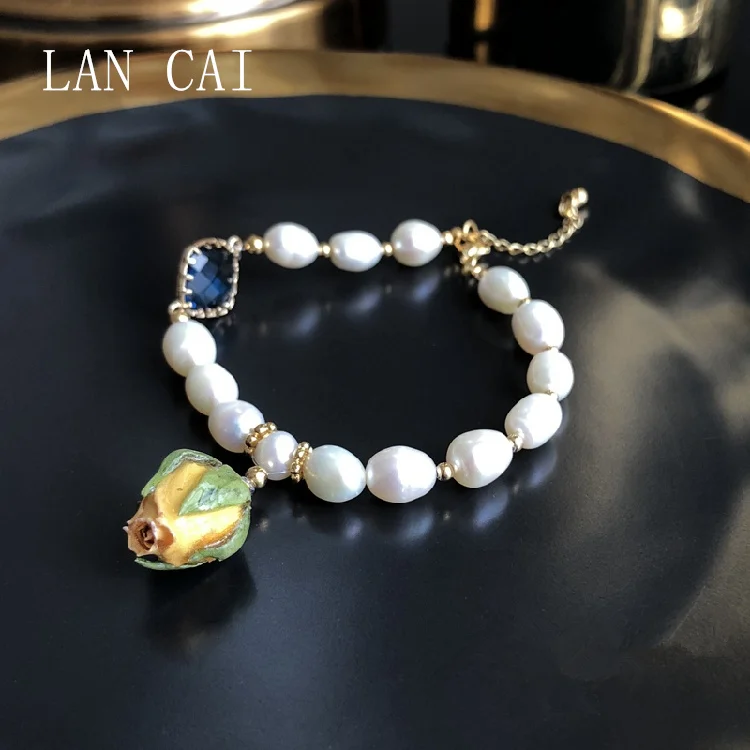 Gemstone Natural Freshwater Baroque Pearl Bracelet & Bangle For Women Adjustable Flower Shape Bracelets LAN CAI Brand Jewelry
Gemstone Natural Freshwater Baroque Pearl Bracelet & Bangle For Women Adjustable Flower Shape Bracelets LAN CAI Brand Jewelry