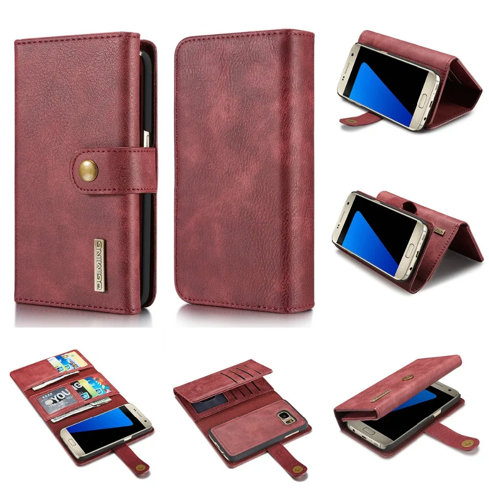 Luxury Leather Removable Flip Wallet Card Phone Case Cover for Samsung Galaxy S7 S7 Edge
Luxury Leather Removable Flip Wallet Card Phone Case Cover for Samsung Galaxy S7 S7 Edge
