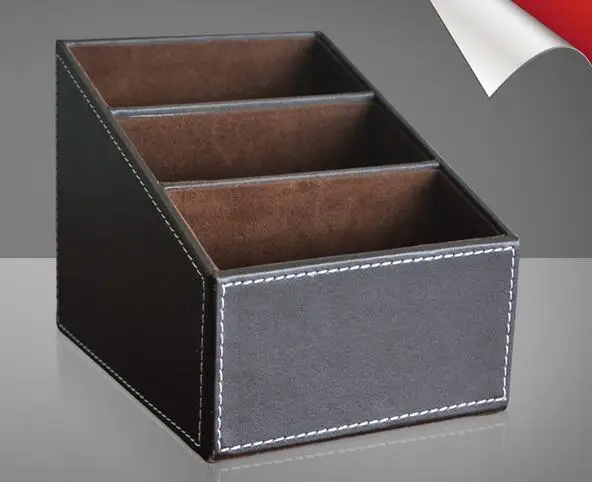 High end European style imitation leather desktop remote control storage box creative fashion mobile phone storage basket
High end European style imitation leather desktop remote control storage box creative fashion mobile phone storage basket