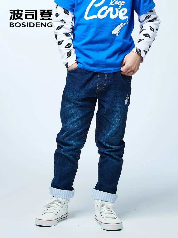 BOSIDENG children's clothing boys spring and autumn new style kids pants baby jeans trousers elastic waistband psntd C812CM1016
BOSIDENG children's clothing boys spring and autumn new style kids pants baby jeans trousers elastic waistband psntd C812CM1016