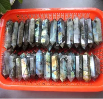 (1kg) 18pcs Natural labradorite quartz Crystal WAND
(1kg) 18pcs Natural labradorite quartz Crystal WAND
