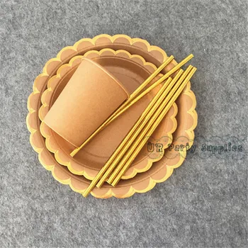 16 Sets Party Tableware Pack Brown Kraft Retro Dinner Plates Small 7inch Snack Dish Kraft Paper Cups Drinking Straws Free Ship
16 Sets Party Tableware Pack Brown Kraft Retro Dinner Plates Small 7inch Snack Dish Kraft Paper Cups Drinking Straws Free Ship
