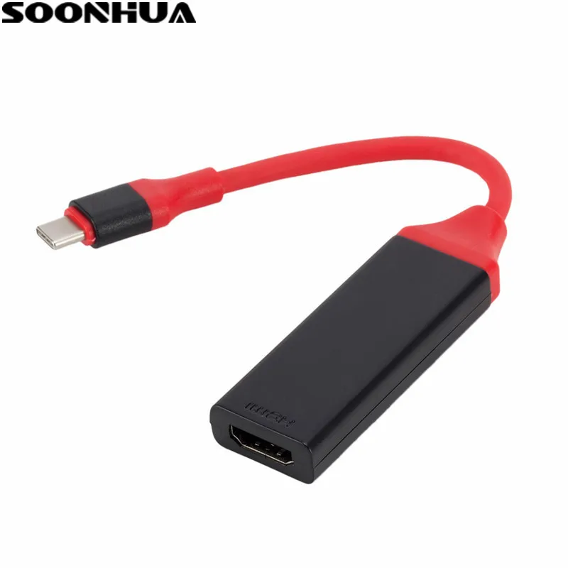 SOONHUA USB C to HDMI Video Adapter 3.1 Male Female Cable Converter for Samsung S8 Plus Huawei mate10 | Электроника