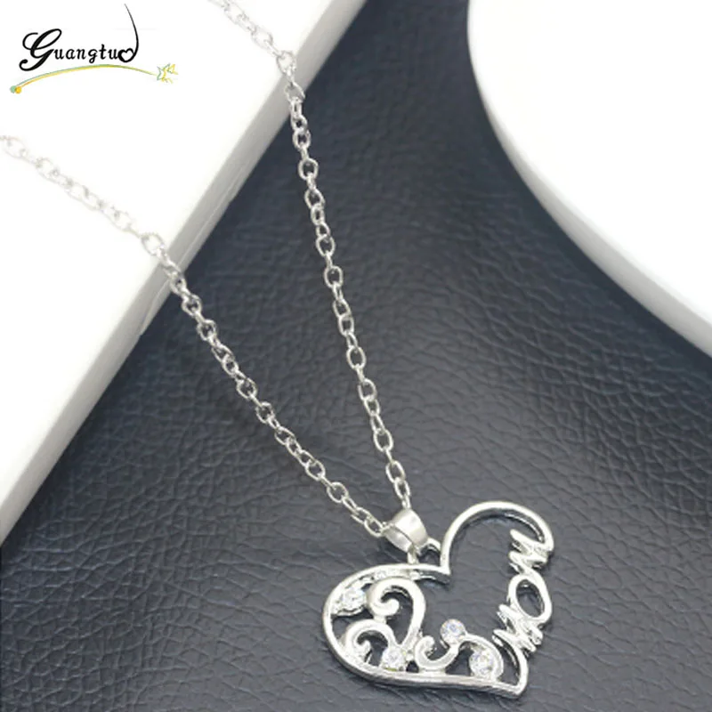 Heart Shape Letter Mom Crystal Pendant Necklaces Collares For Women Fashion Jewelry Bijoux Mother's Day Gift
Heart Shape Letter Mom Crystal Pendant Necklaces Collares For Women Fashion Jewelry Bijoux Mother's Day Gift