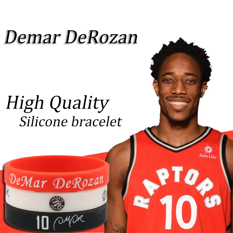 Силиконовые браслеты для баскетбола Demar DeRozan браслет команды Raptors 3 цвета мужчин