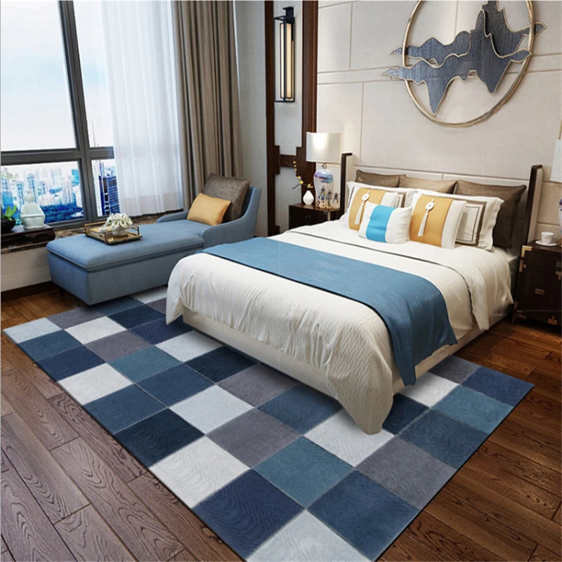 Nordic Modern Minimalist Geometric Square Plaid Blue Carpet Carpet Kids Room Rugs and Carpets for Home Living Room
Nordic Modern Minimalist Geometric Square Plaid Blue Carpet Carpet Kids Room Rugs and Carpets for Home Living Room