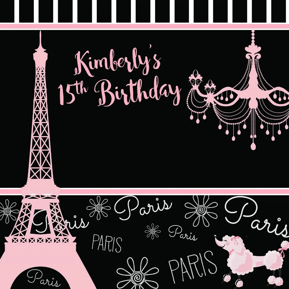 custom Paris Eiffel Tower Light 15th Birthday Striped Dog background High quality Computer print party backdrops
custom Paris Eiffel Tower Light 15th Birthday Striped Dog background High quality Computer print party backdrops