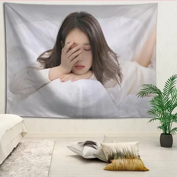 KPOP IU Tapestries For Living Room Bedroom Hanging Wall Tapestry Retro Home Decor Yoga Beach Mat Custom logo
KPOP IU Tapestries For Living Room Bedroom Hanging Wall Tapestry Retro Home Decor Yoga Beach Mat Custom logo