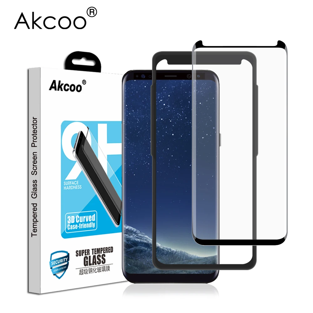 Akcoo Galaxy S8 Screen Protector with installation tray for Samsung S8 Case Friendly tempered glass screen protector
Akcoo Galaxy S8 Screen Protector with installation tray for Samsung S8 Case Friendly tempered glass screen protector