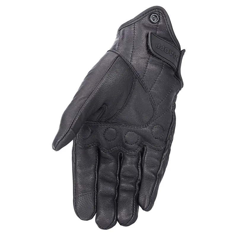 Retro Pursuit Perforated Real Leather Motorcycle Gloves Leather Touch Screen Men Women Moto Waterproof Gloves Motocross Glove