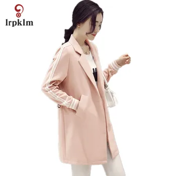 Women Spring Autumn Pink Coat Turn Down Collar Pockets Jacket Long Sleeve Office Lady Outwear Casual Slim Brand Designer YY892
Women Spring Autumn Pink Coat Turn Down Collar Pockets Jacket Long Sleeve Office Lady Outwear Casual Slim Brand Designer YY892