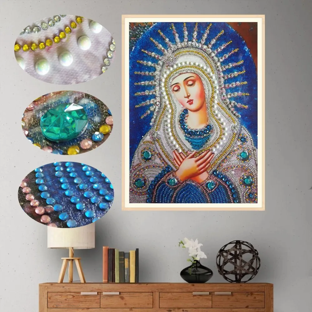 Special Shaped Round Crystal Drill 5D DIY Diamond Painting Embroidery Icon Religion Rhinestones Cross Stitch Gift Decor
Special Shaped Round Crystal Drill 5D DIY Diamond Painting Embroidery Icon Religion Rhinestones Cross Stitch Gift Decor
